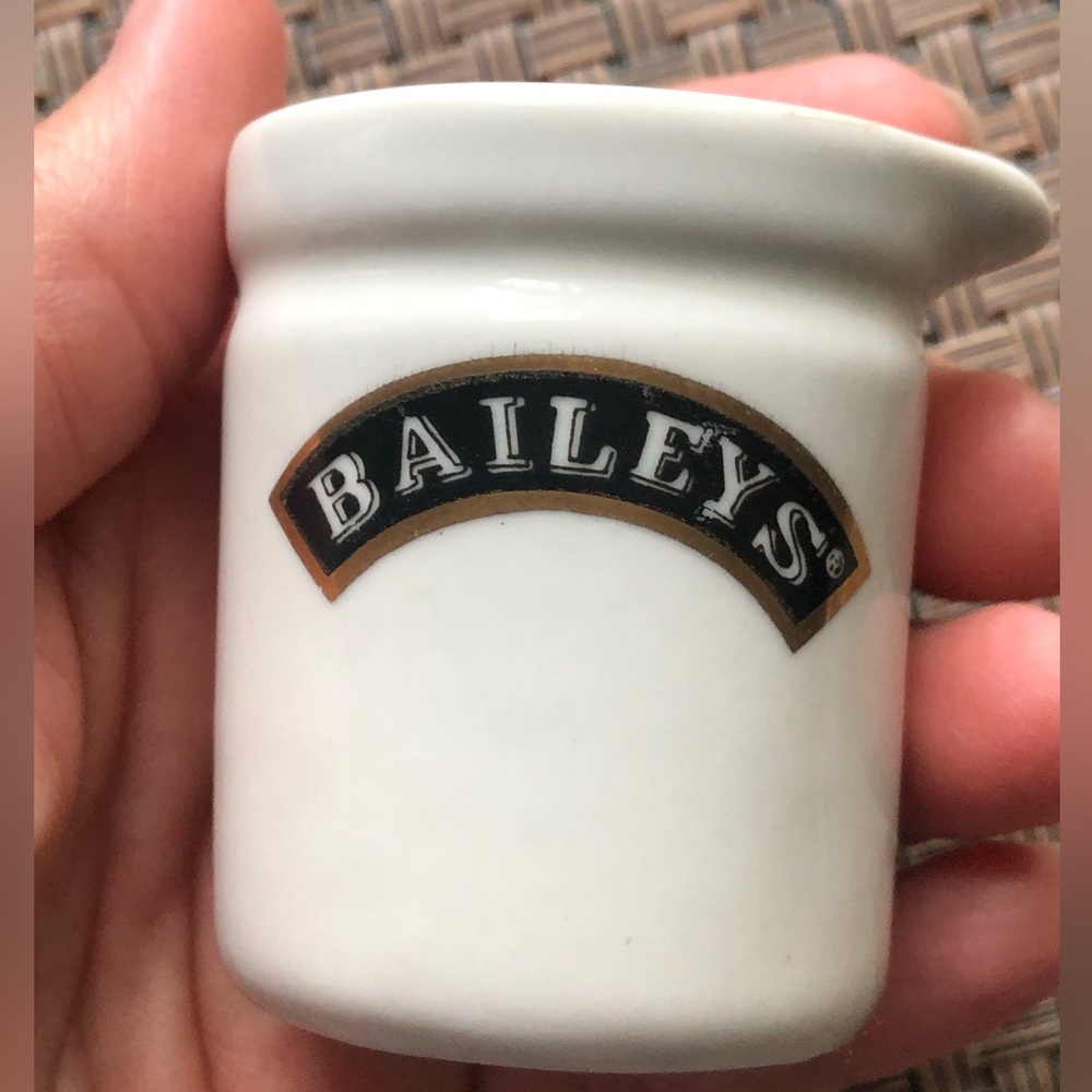 Baileys cream color Ceramic shot glass